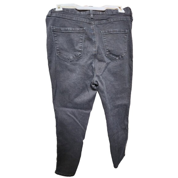 Signature 1 Studio Black Embellished Rocker Pants Size 8 Stretchy - Picture 6 of 7